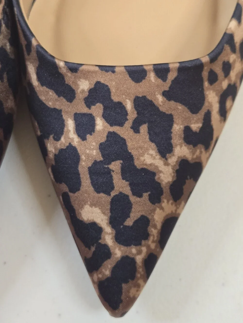 NWoT a new day Leopard Print Slingback Pointed Kitten Heels - Brown/Black Size 7 - Picture 4 of 10